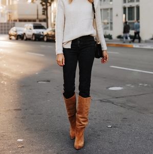Vince Camuto Heeled Tall Leather Boots
